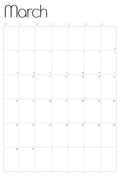 Monthly calendar
