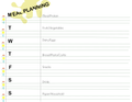 MEAL PLANNING CALENDAR